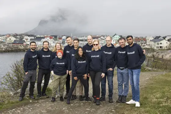Ramsalt team in front of fishing village