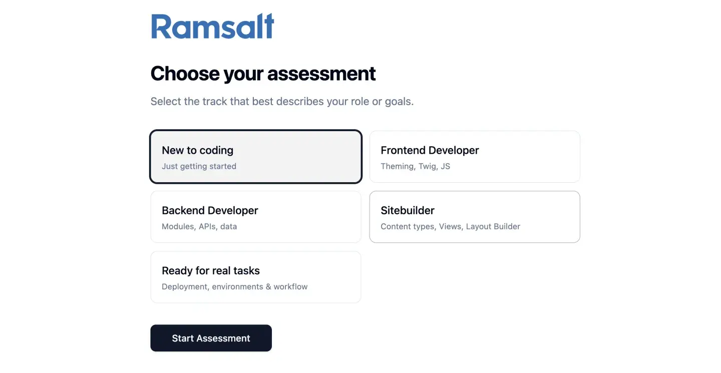Ramsalt Drupal assesment